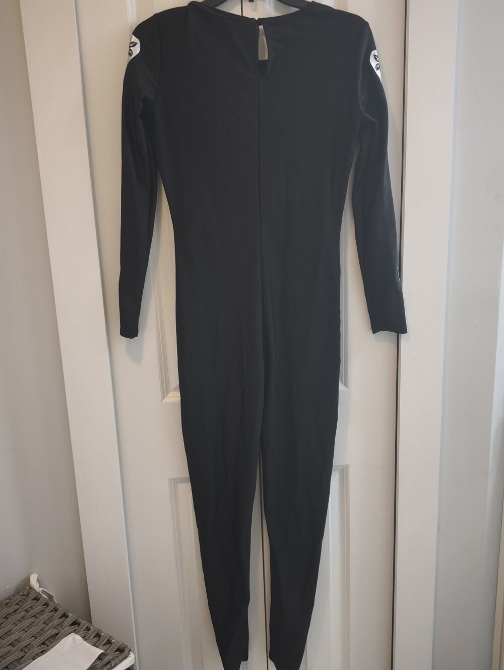 NWOT Spirit Halloween Black Skeleton Onesie Costume - Picture 6 of 6